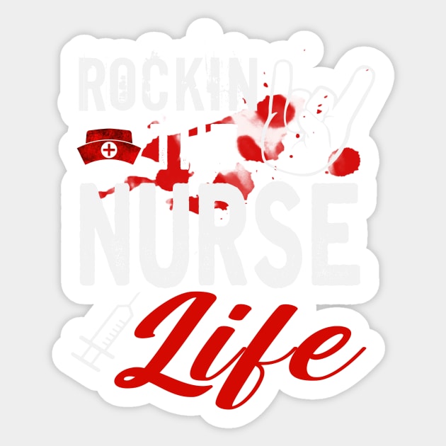 Rocking the nurse Life Sticker by TEEPHILIC